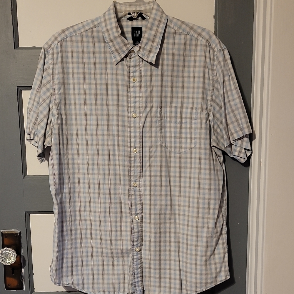 GAP Blue Casual Button Down Shirt